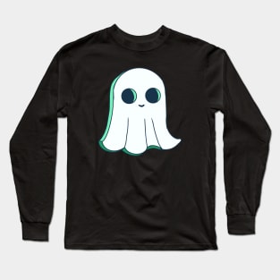 Cute cookie Halloween spirit. Original ghost illustrations in cartoon retro style. Long Sleeve T-Shirt